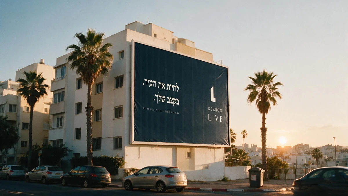 BOARON LIVE · קונספט מיתוג (מטלת מבחן)
