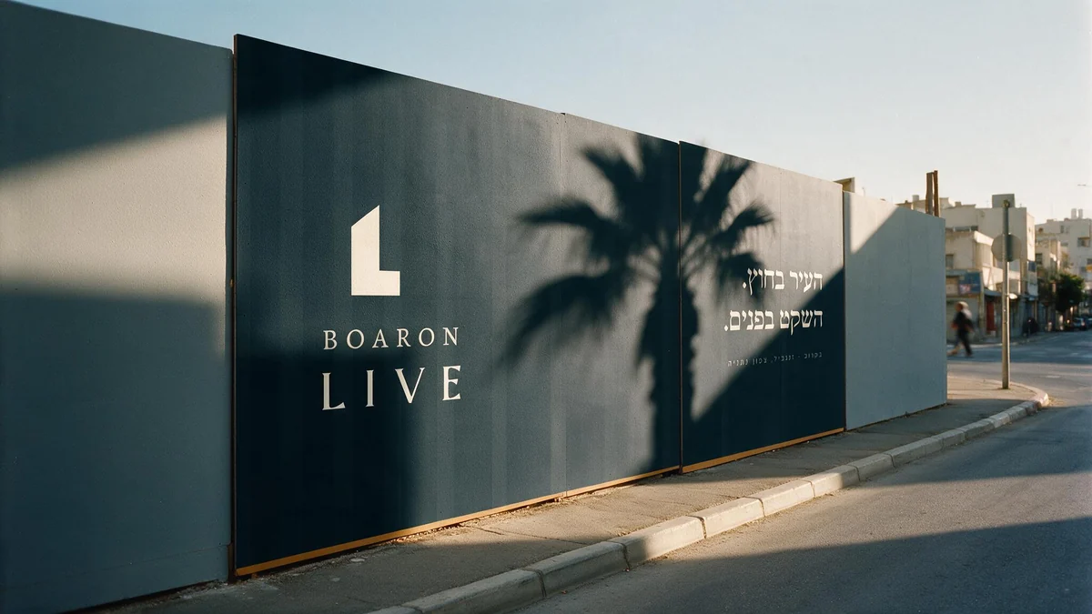 BOARON LIVE · קונספט: גדר אתר
