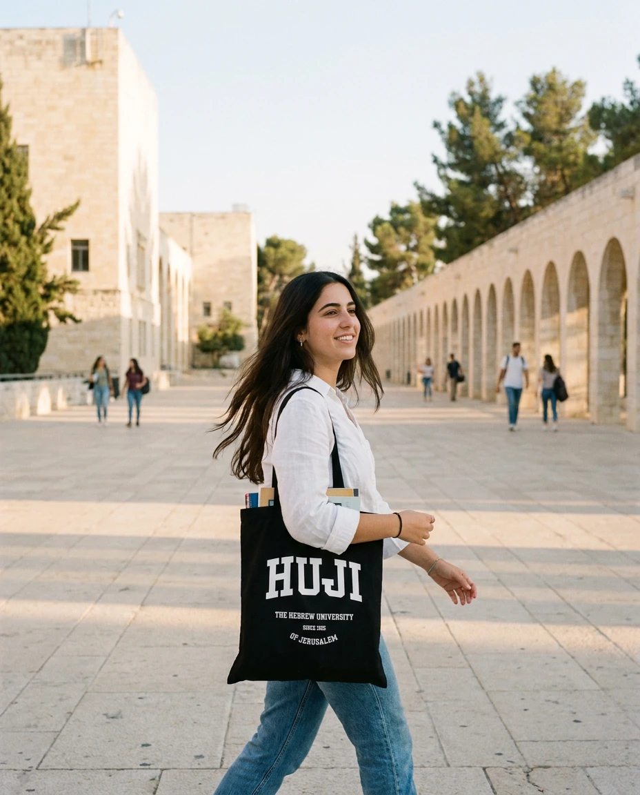 הקולקציה של העברית · תיק בד שחור